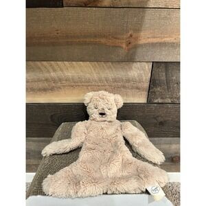 Slumberkins Honey Bear Snuggler‎ 14" Lovey Plush Silky Soft Baby Lovie